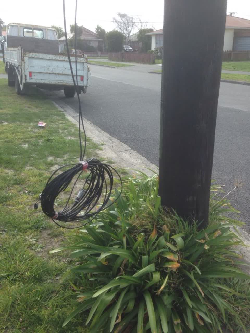 The photograph attached to this roading/streets report