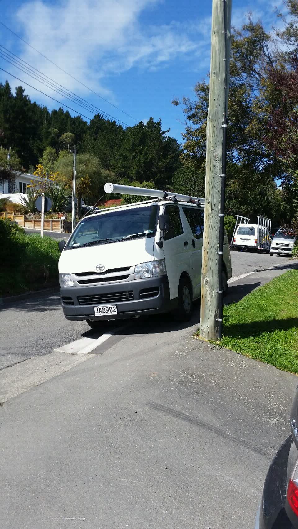 The photograph attached to this roading/streets report