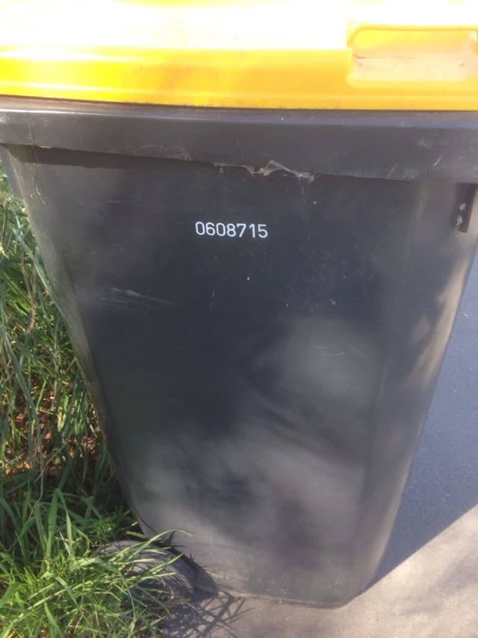 The photograph attached to this rubbish/recycling report