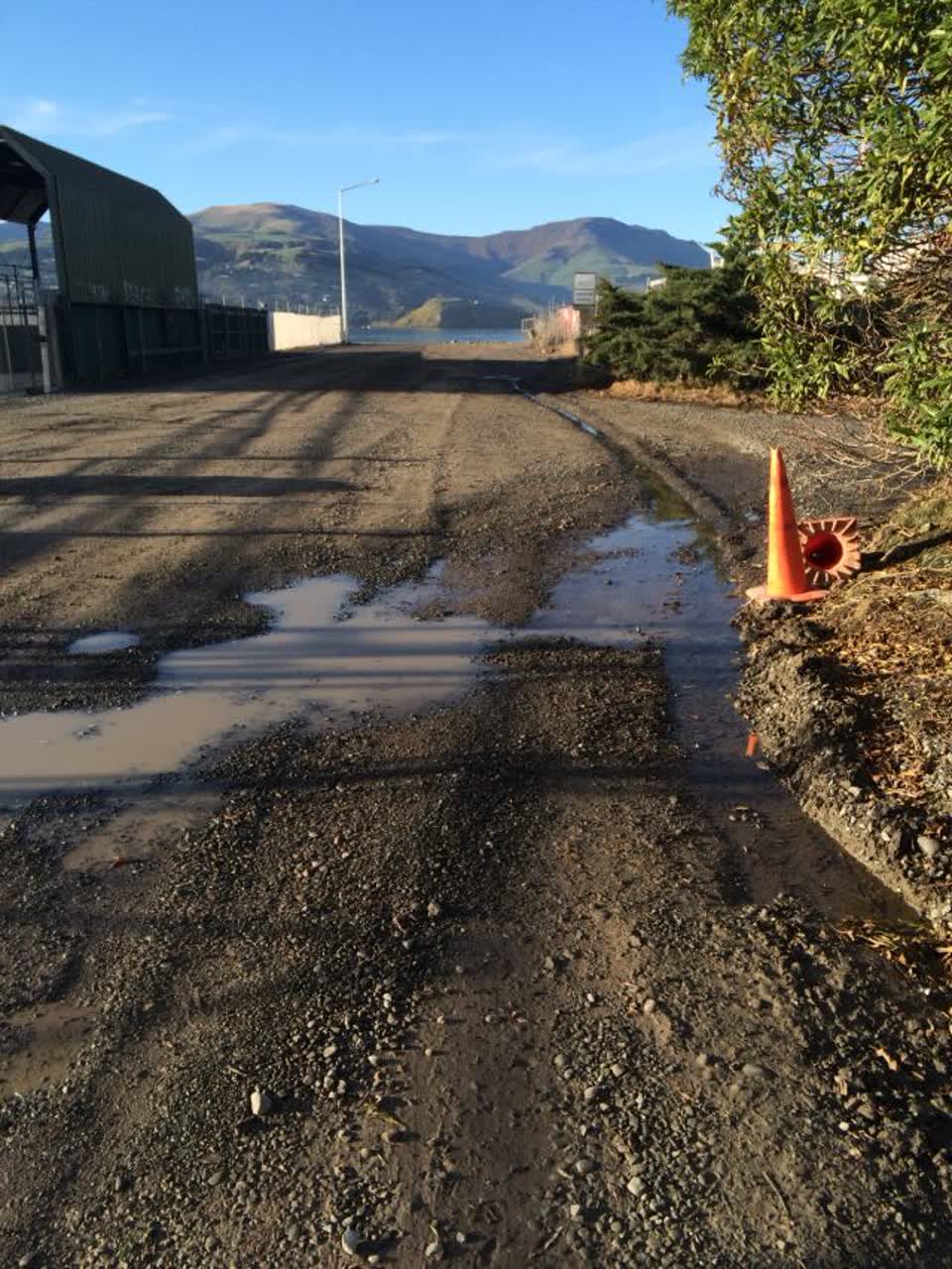 The photograph attached to this water supply report