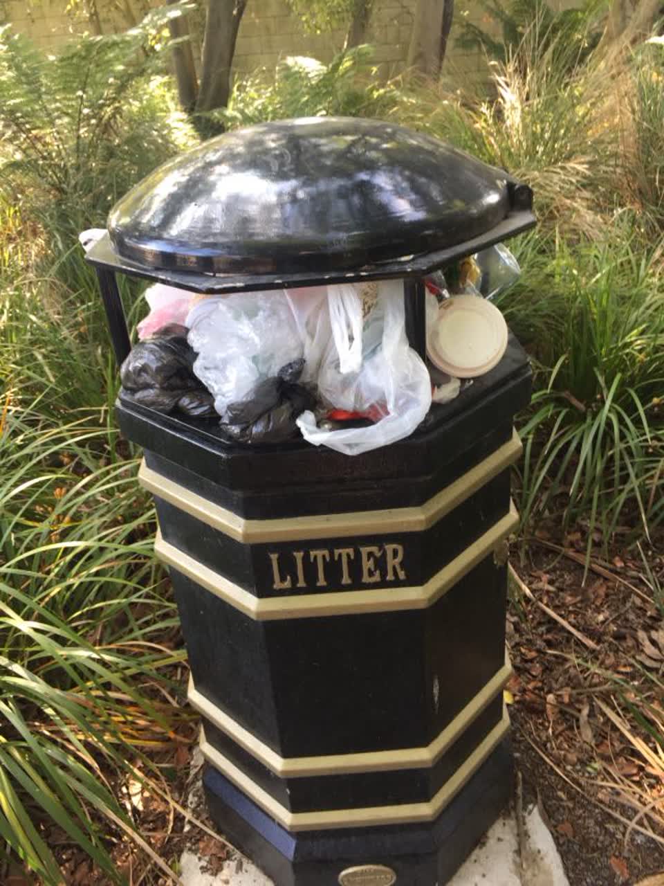 The photograph attached to this rubbish/recycling report