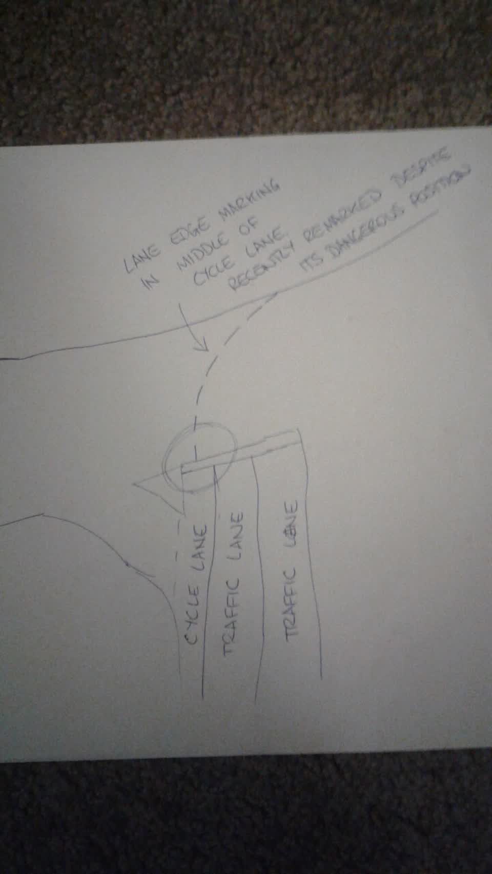The photograph attached to this roading/streets report
