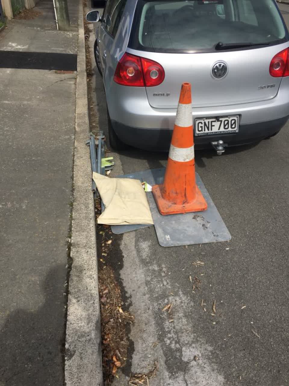 The photograph attached to this roading/streets report