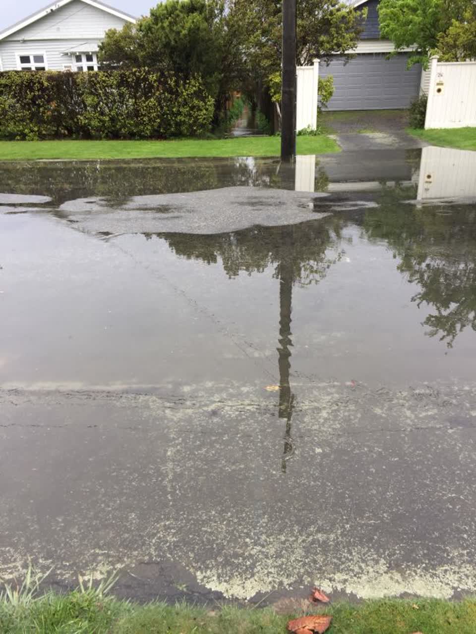 The photograph attached to this wastewater/stormwater report
