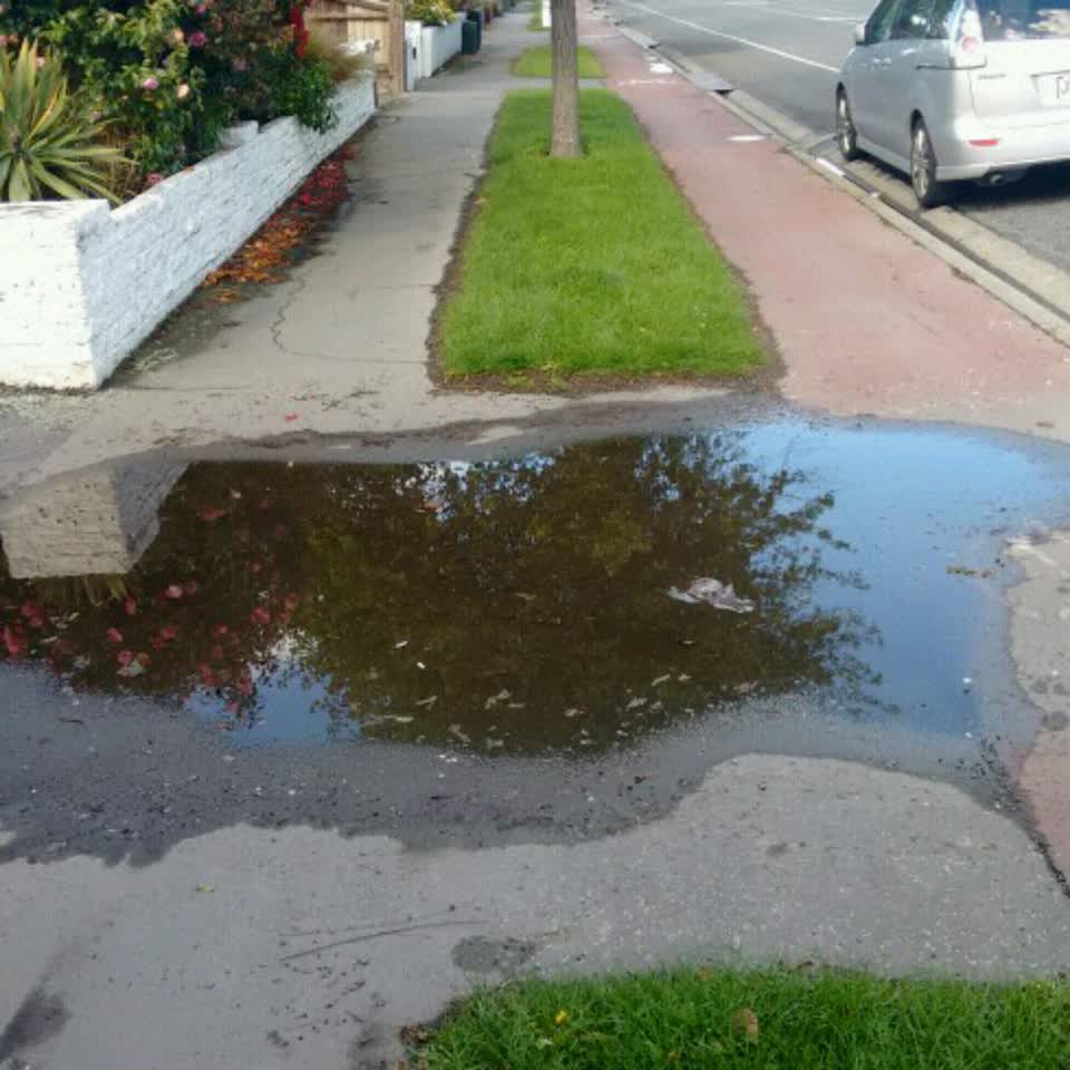 The photograph attached to this wastewater/stormwater report