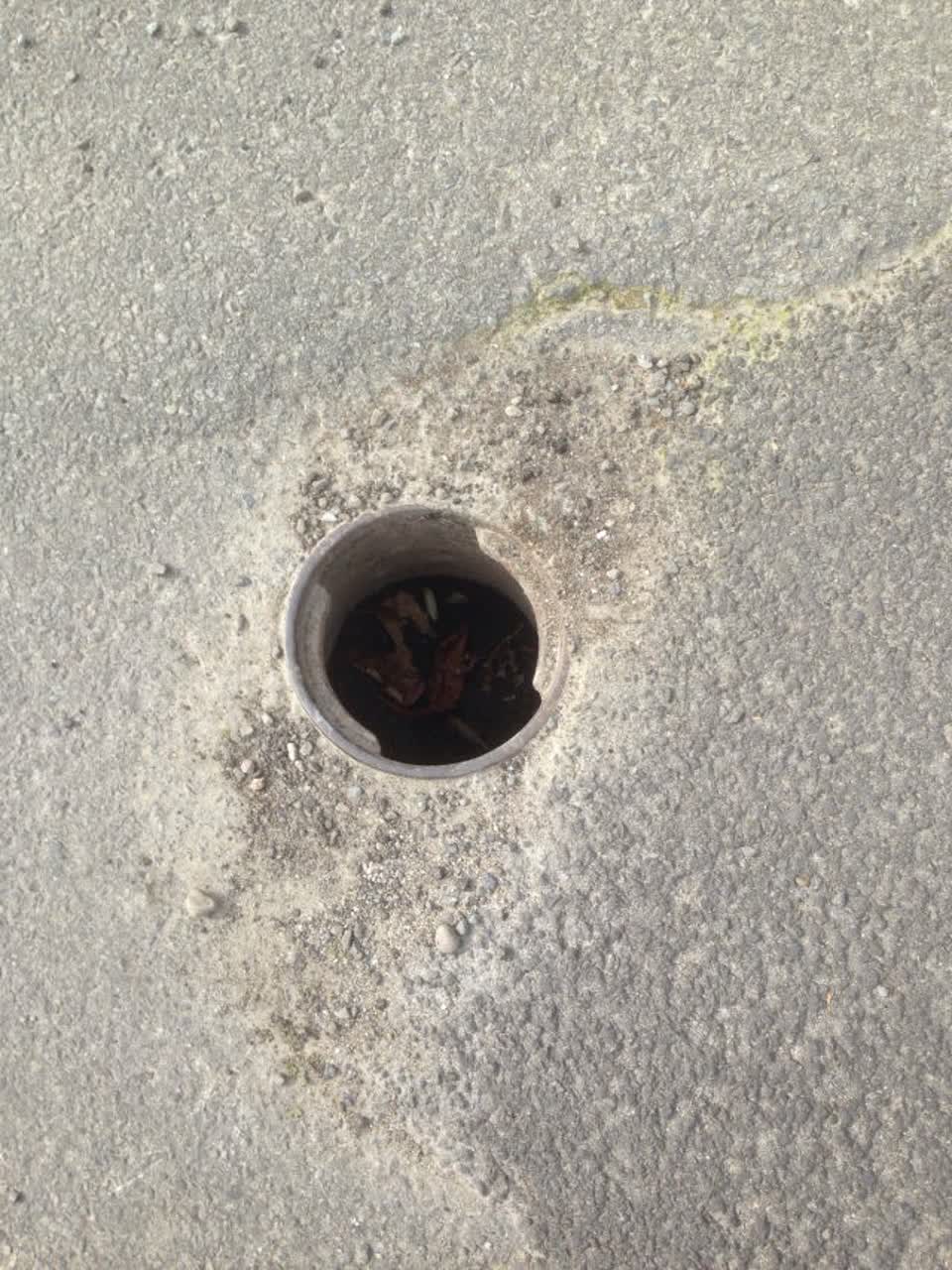 The photograph attached to this roading/streets report