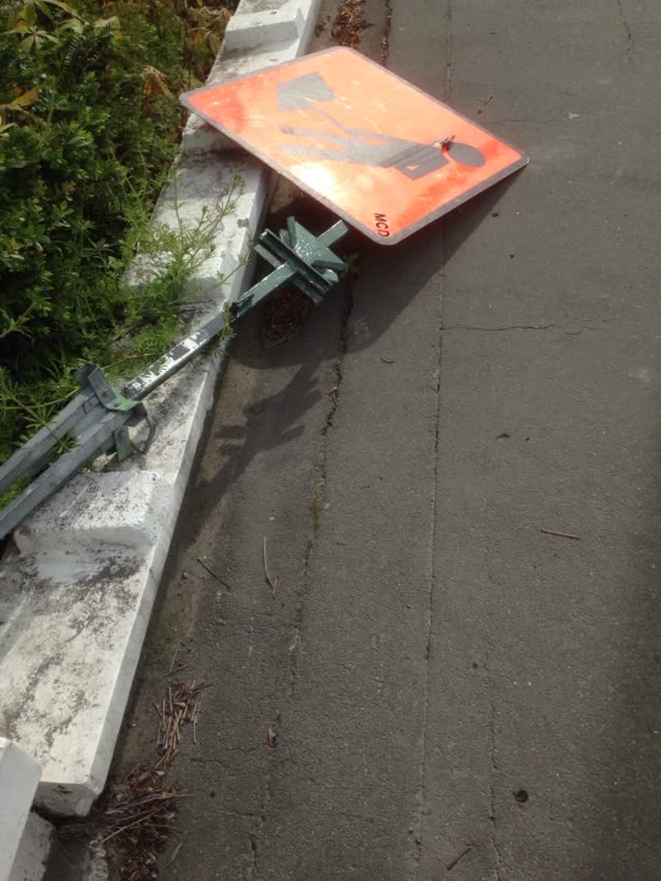 The photograph attached to this roading/streets report