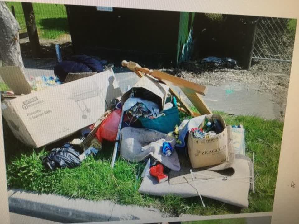The photograph attached to this rubbish/recycling report