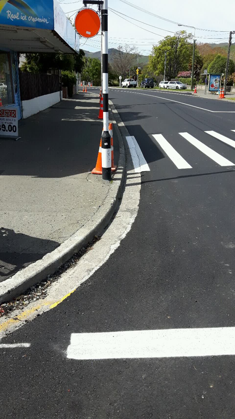 The photograph attached to this roading/streets report