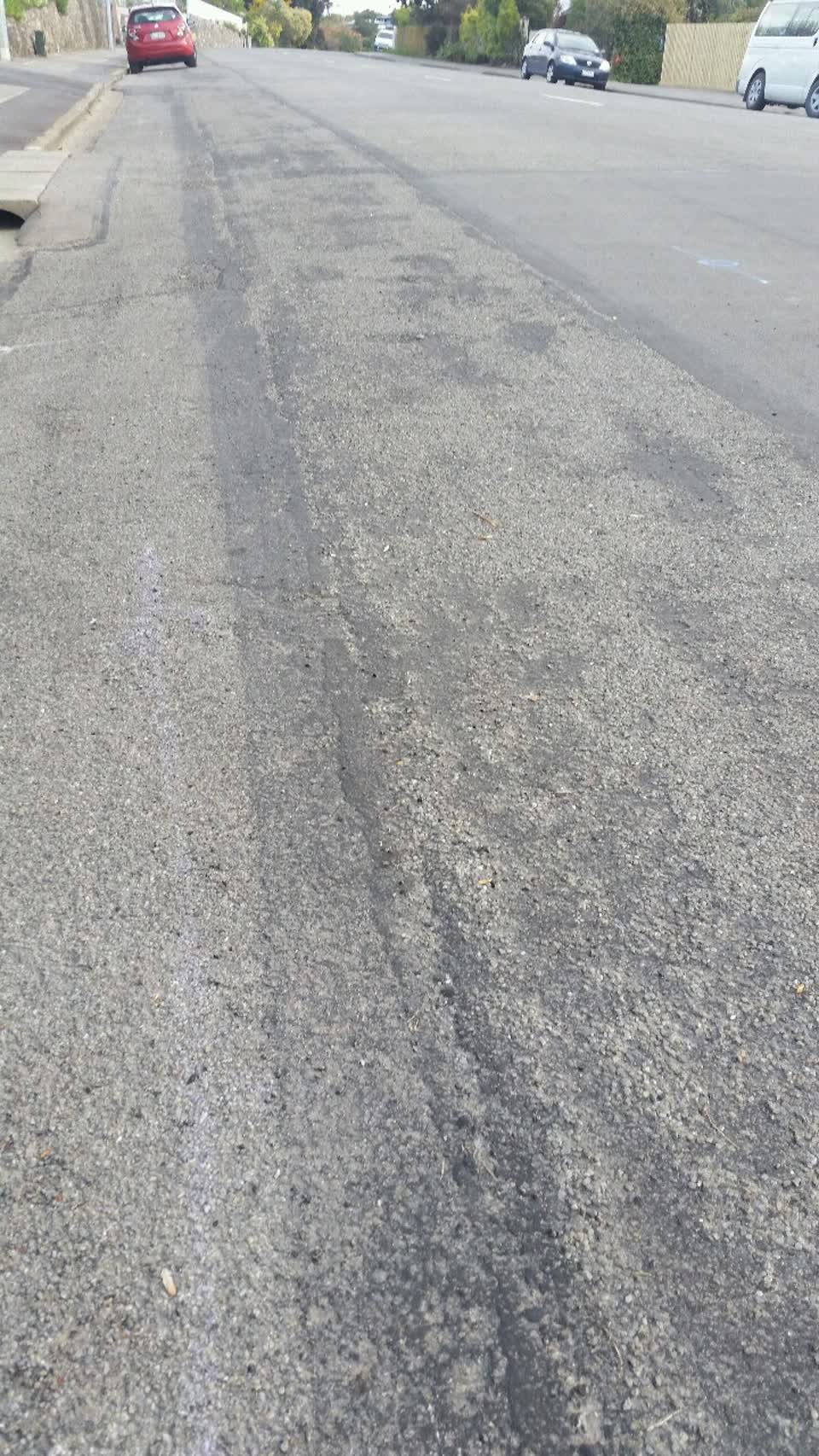 The photograph attached to this roading/streets report