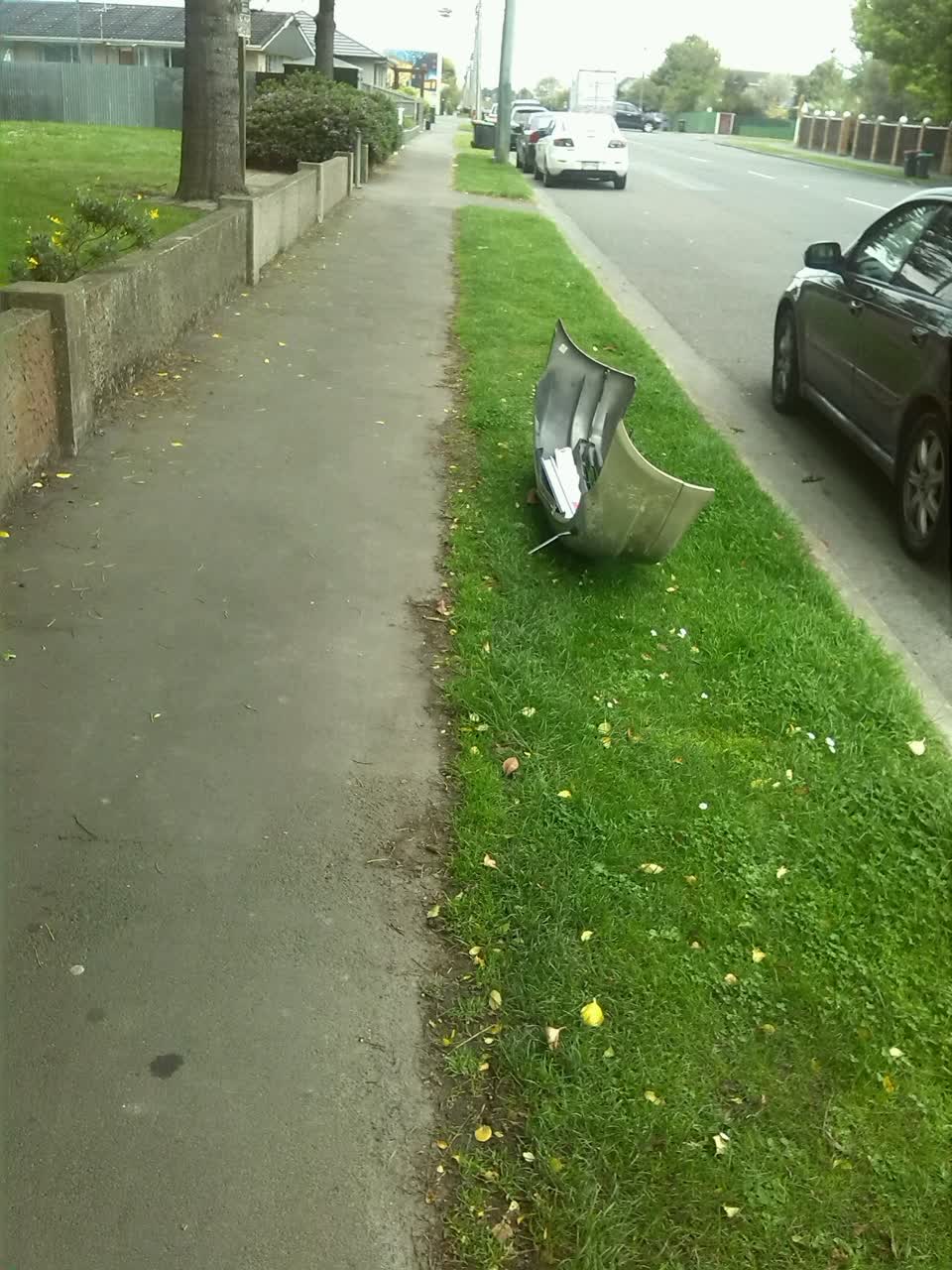 The photograph attached to this rubbish/recycling report