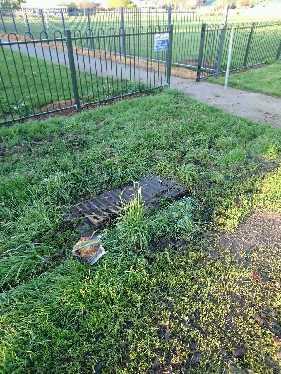 The photograph attached to this wastewater/stormwater report