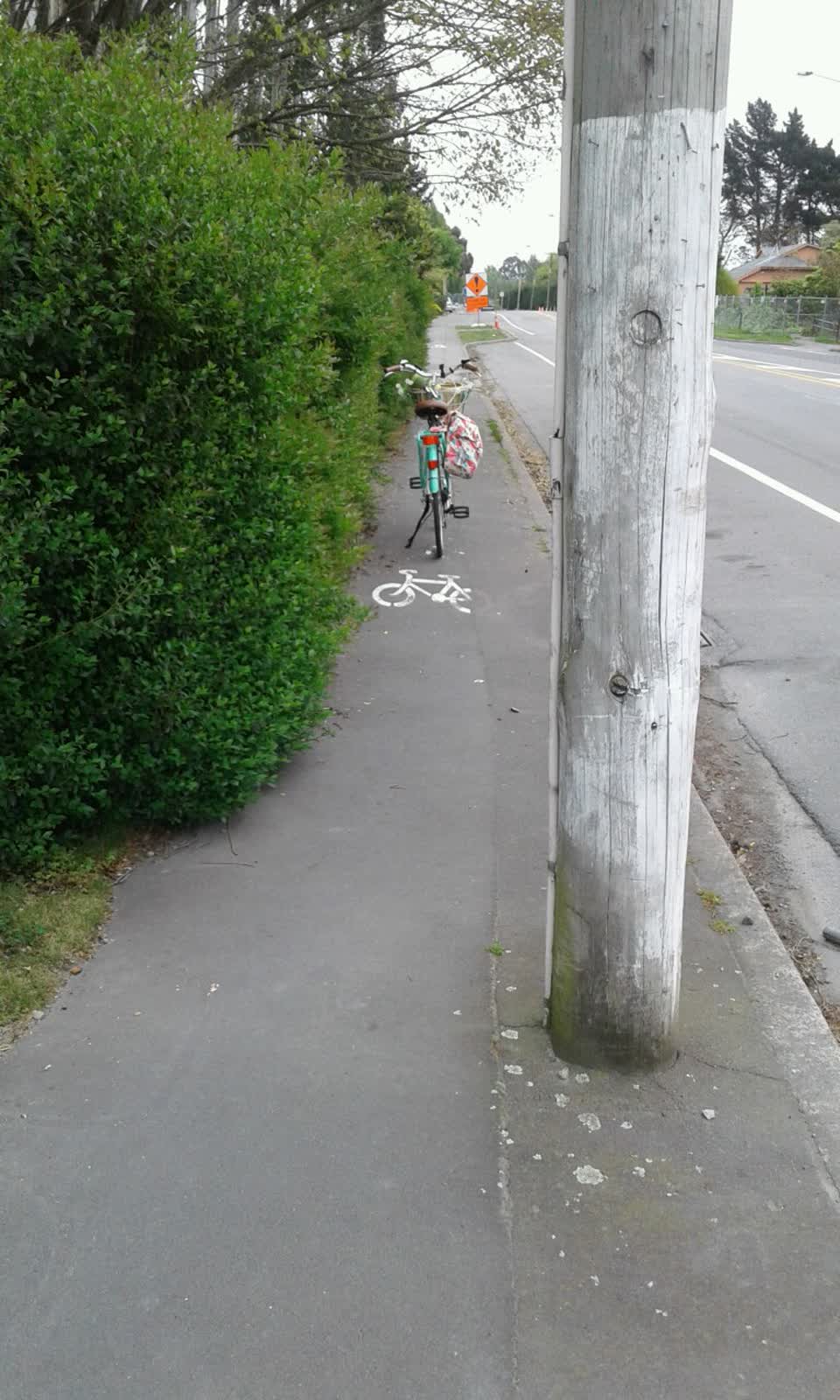 The photograph attached to this roading/streets report
