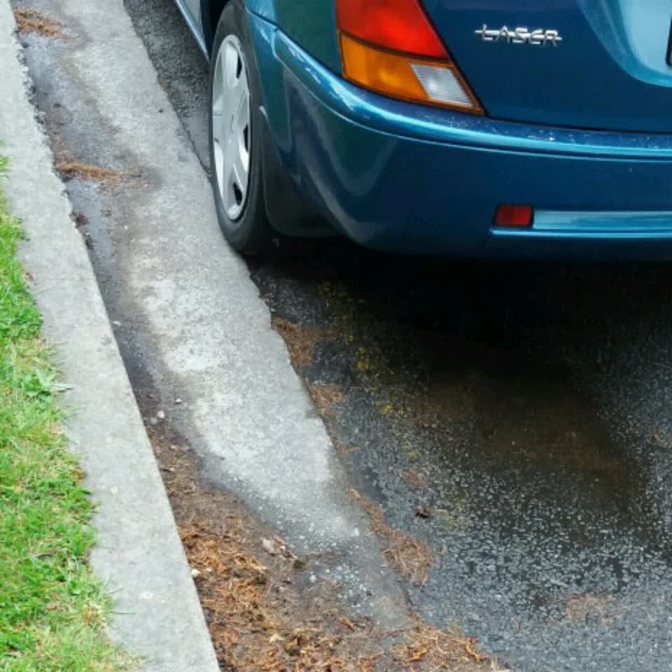The photograph attached to this roading/streets report