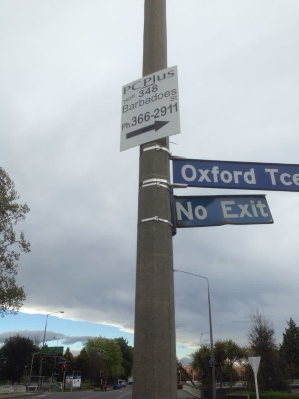 The photograph attached to this roading/streets report