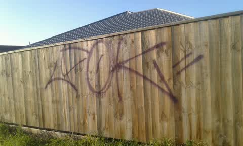 Graffiti, a report photo
