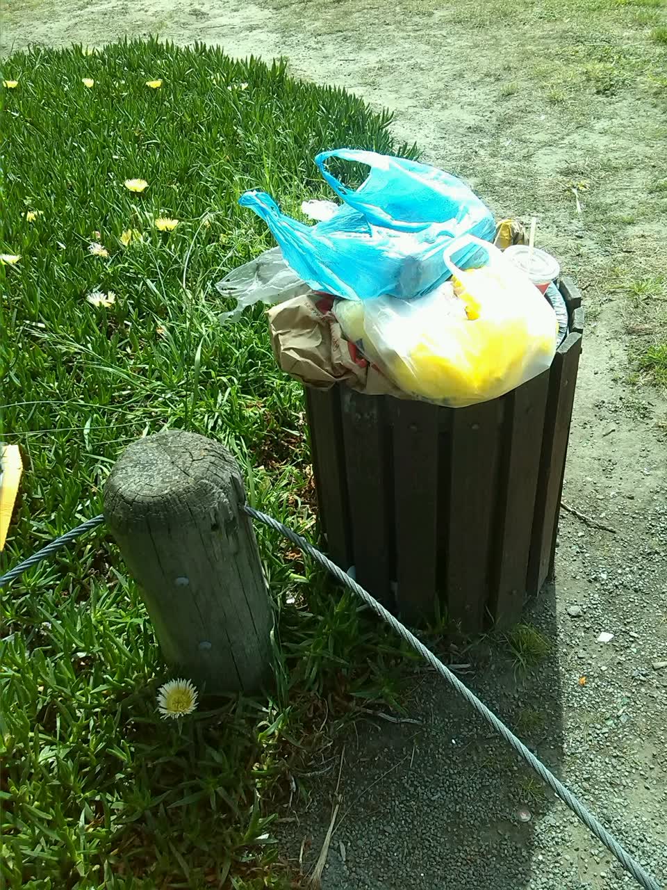 The photograph attached to this rubbish/recycling report