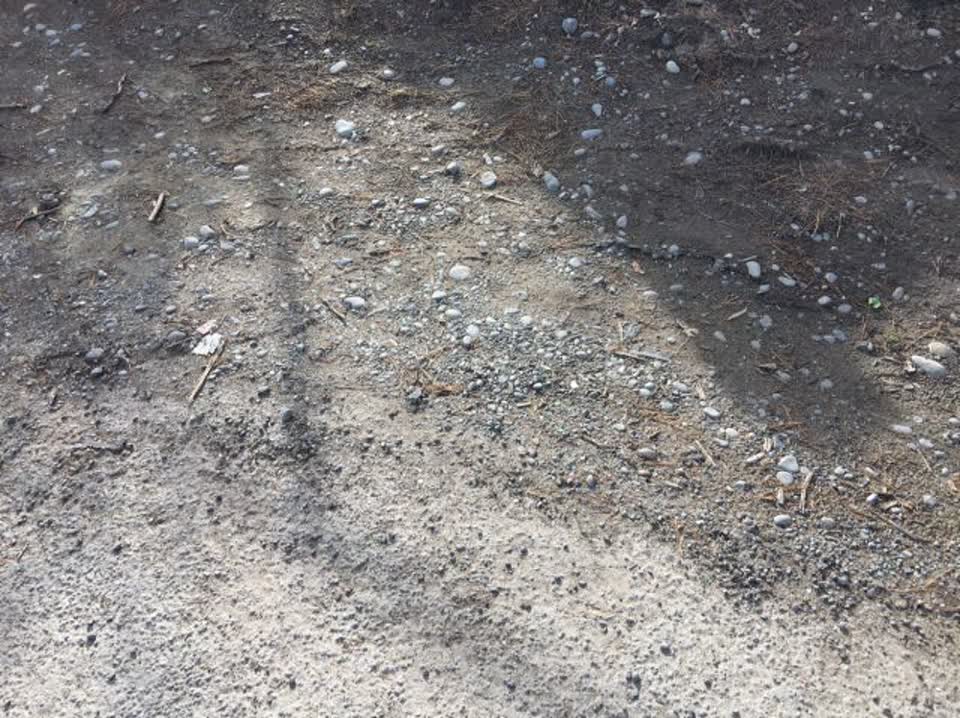 The photograph attached to this roading/streets report