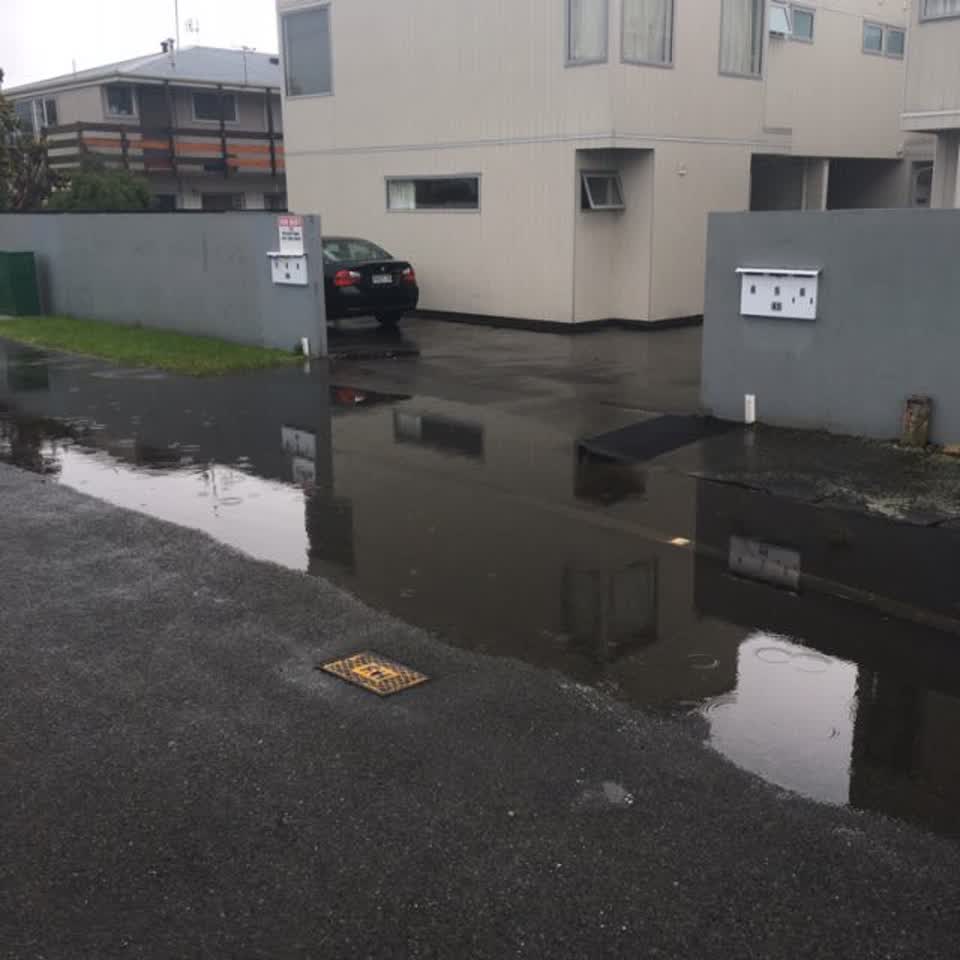 The photograph attached to this wastewater/stormwater report