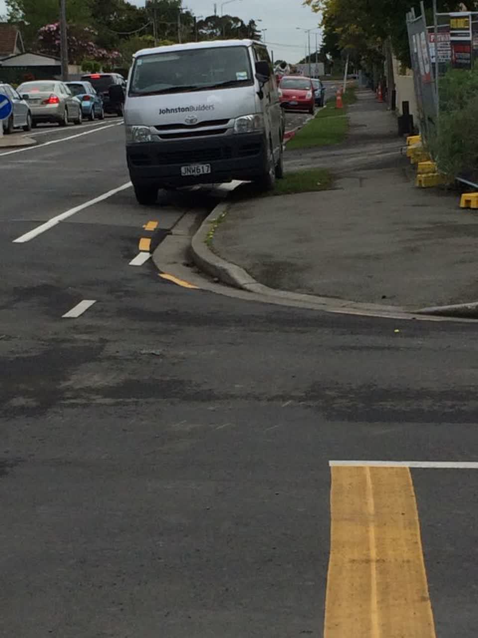 The photograph attached to this roading/streets report