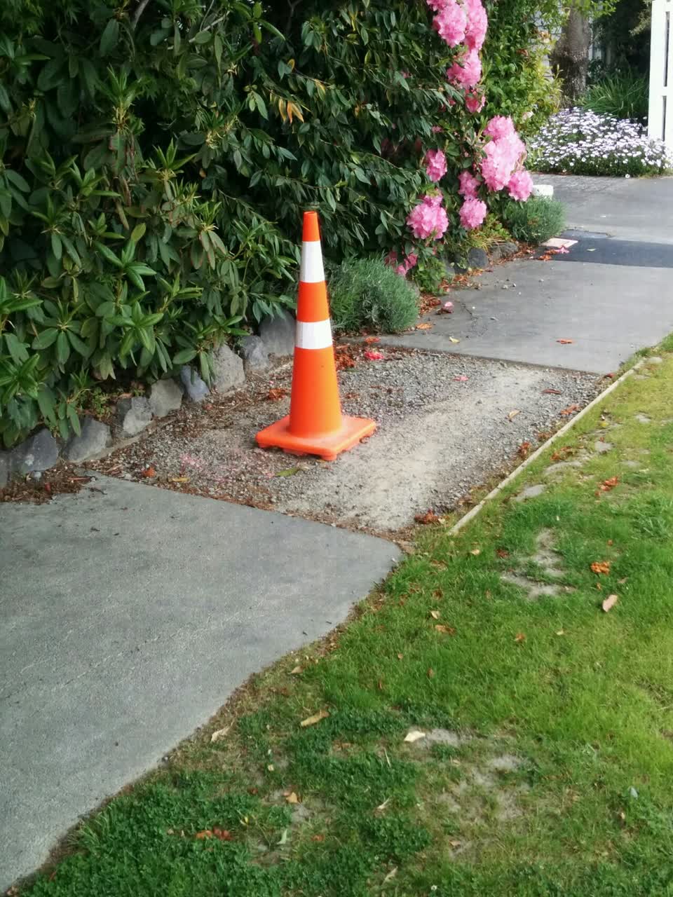 The photograph attached to this roading/streets report