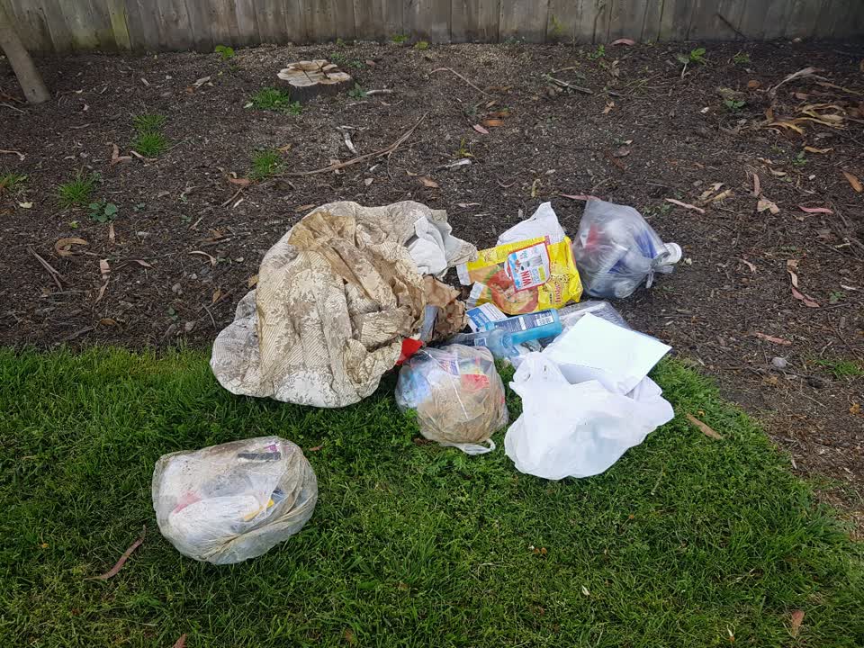 The photograph attached to this rubbish/recycling report