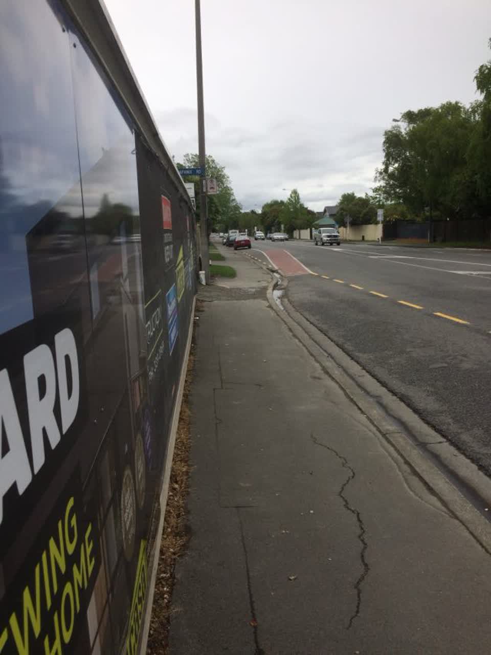 The photograph attached to this roading/streets report