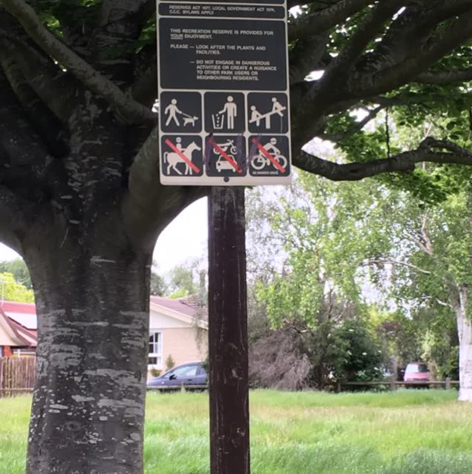The photograph attached to this parks report