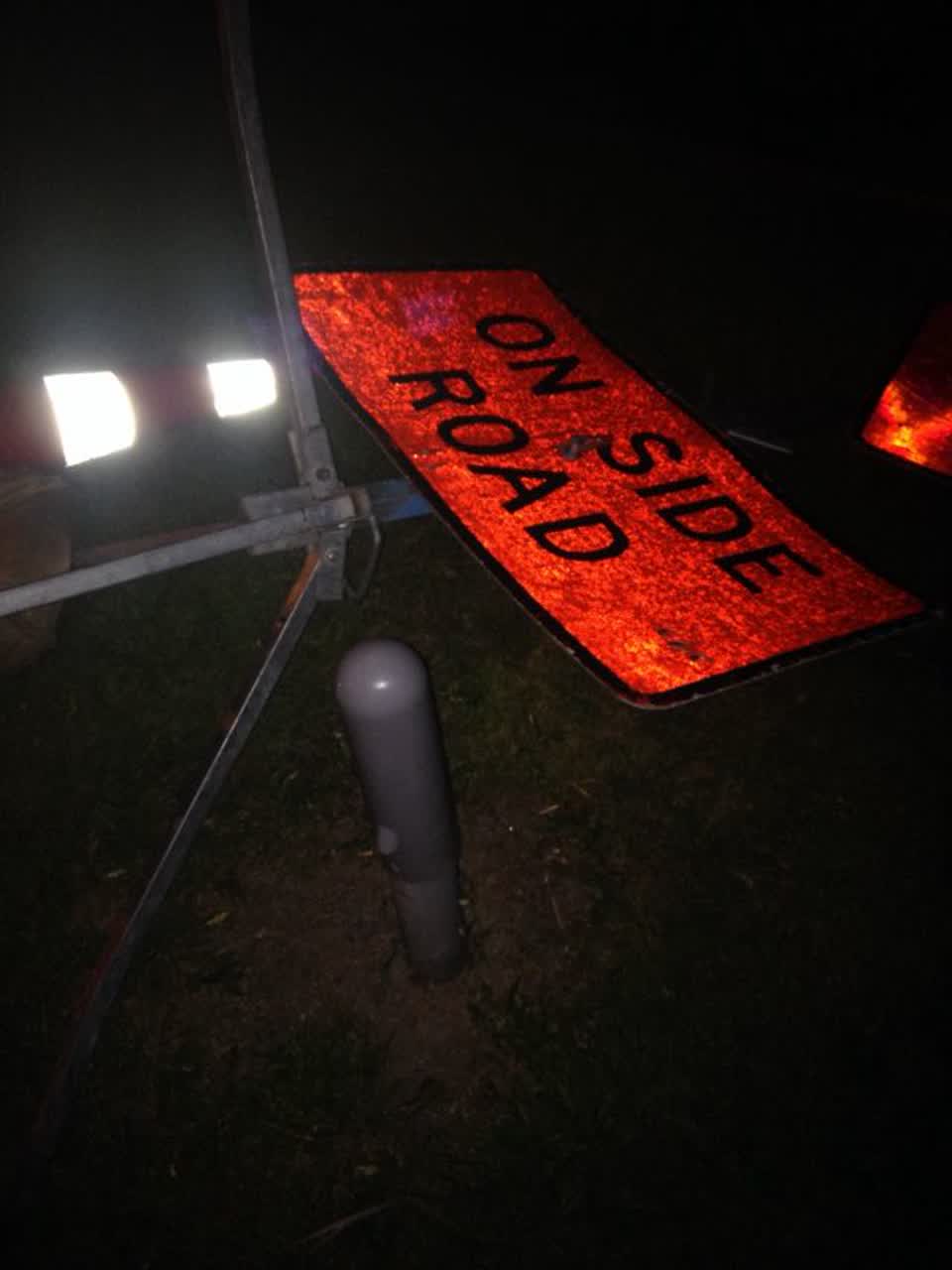 The photograph attached to this roading/streets report