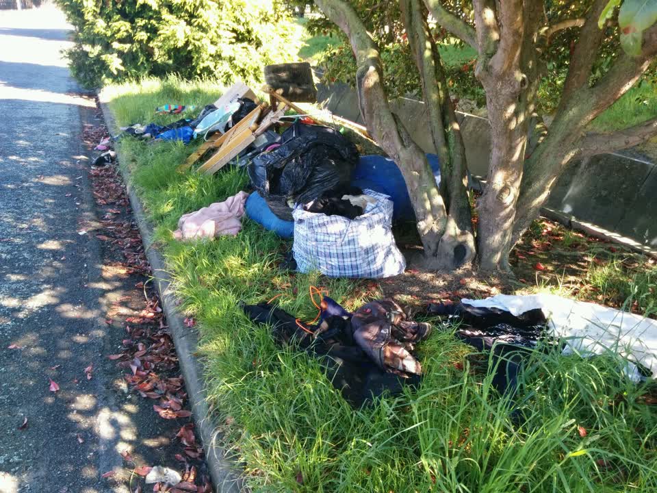 The photograph attached to this roading/streets report