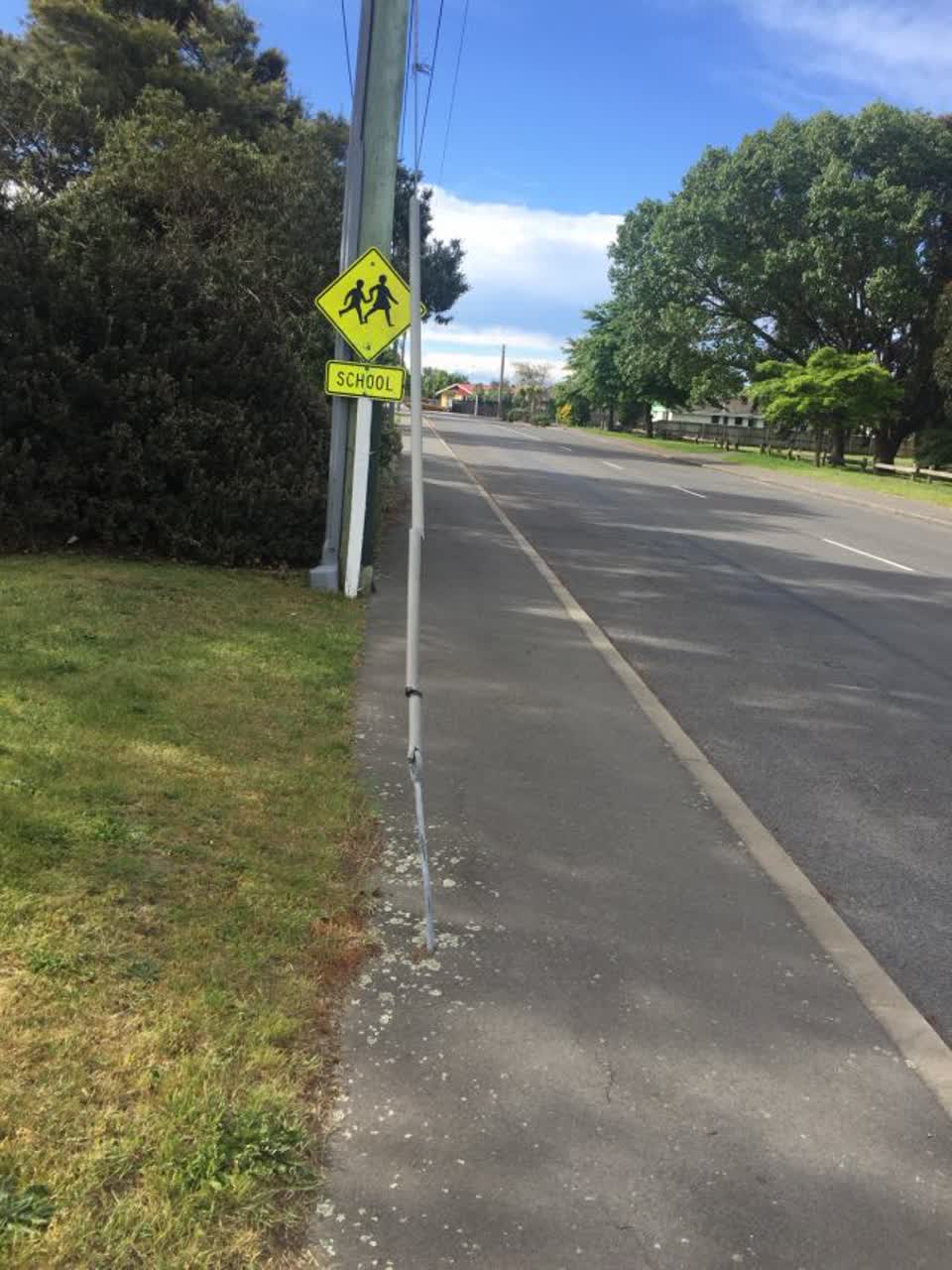 The photograph attached to this roading/streets report