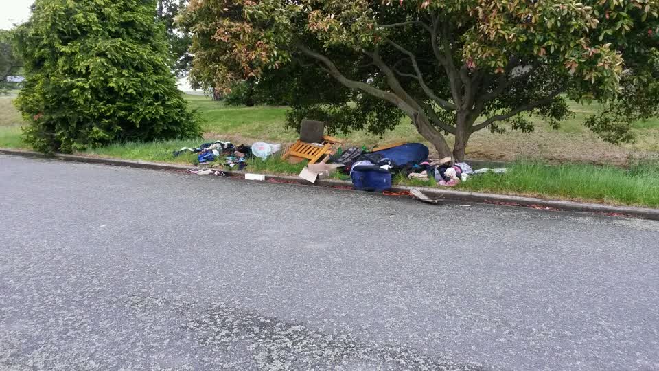 The photograph attached to this rubbish/recycling report