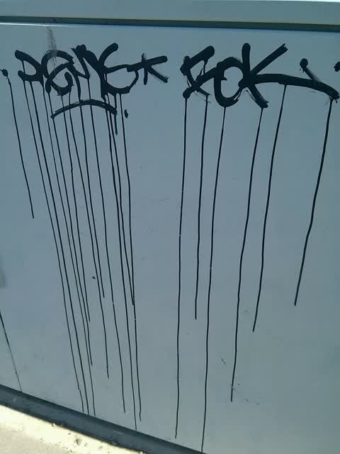 Graffiti, a report photo