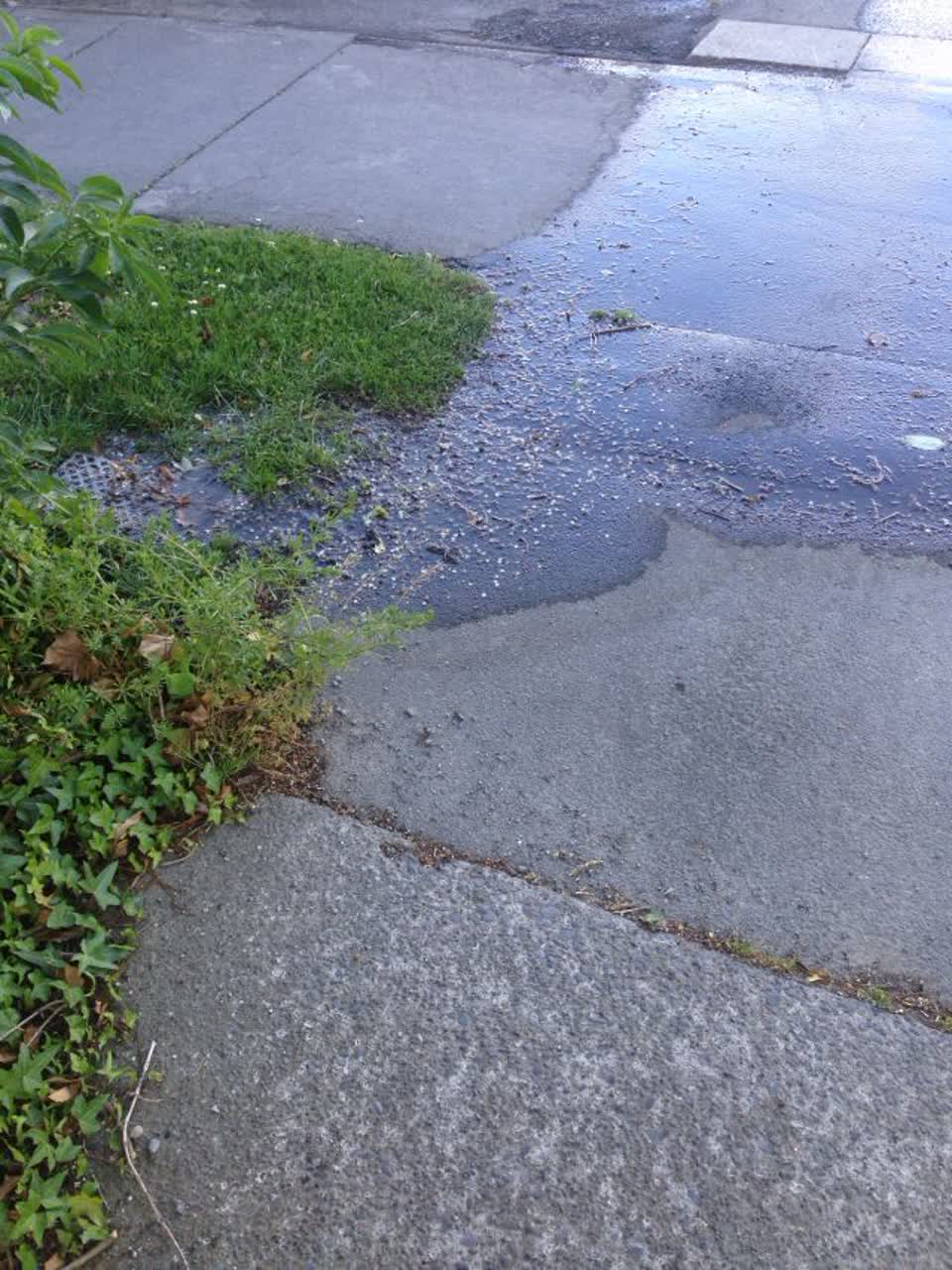 The photograph attached to this wastewater/stormwater report