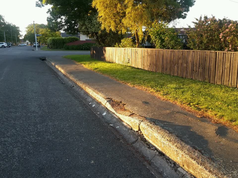 The photograph attached to this roading/streets report
