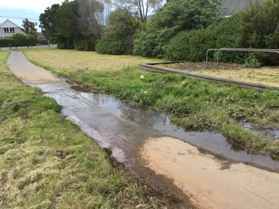 The photograph attached to this wastewater/stormwater report