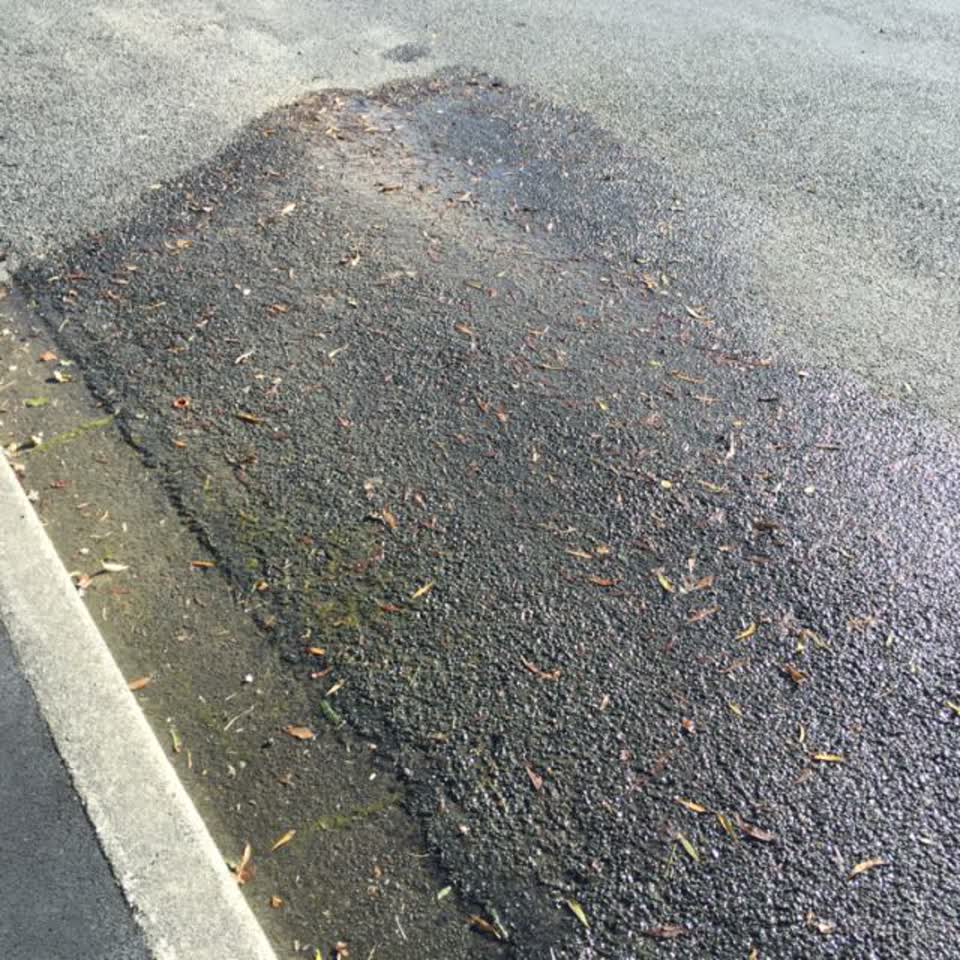 The photograph attached to this roading/streets report