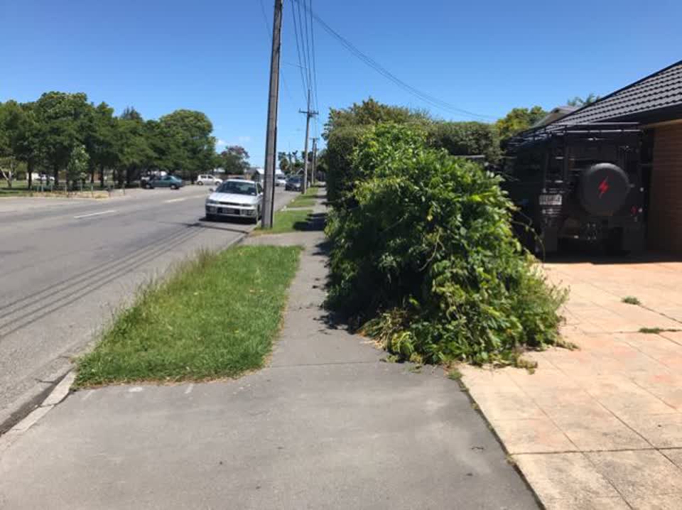 The photograph attached to this roading/streets report