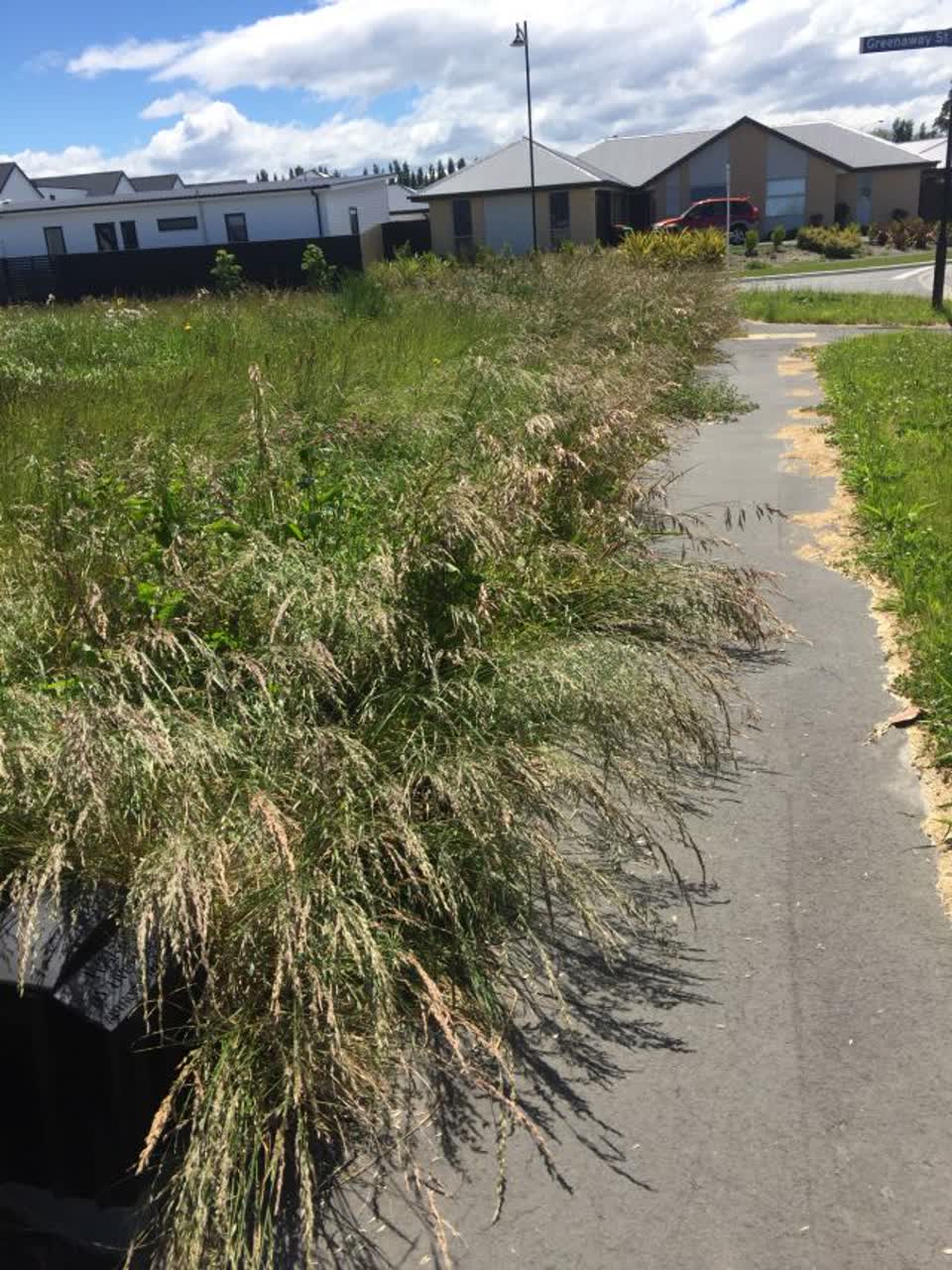 The photograph attached to this roading/streets report