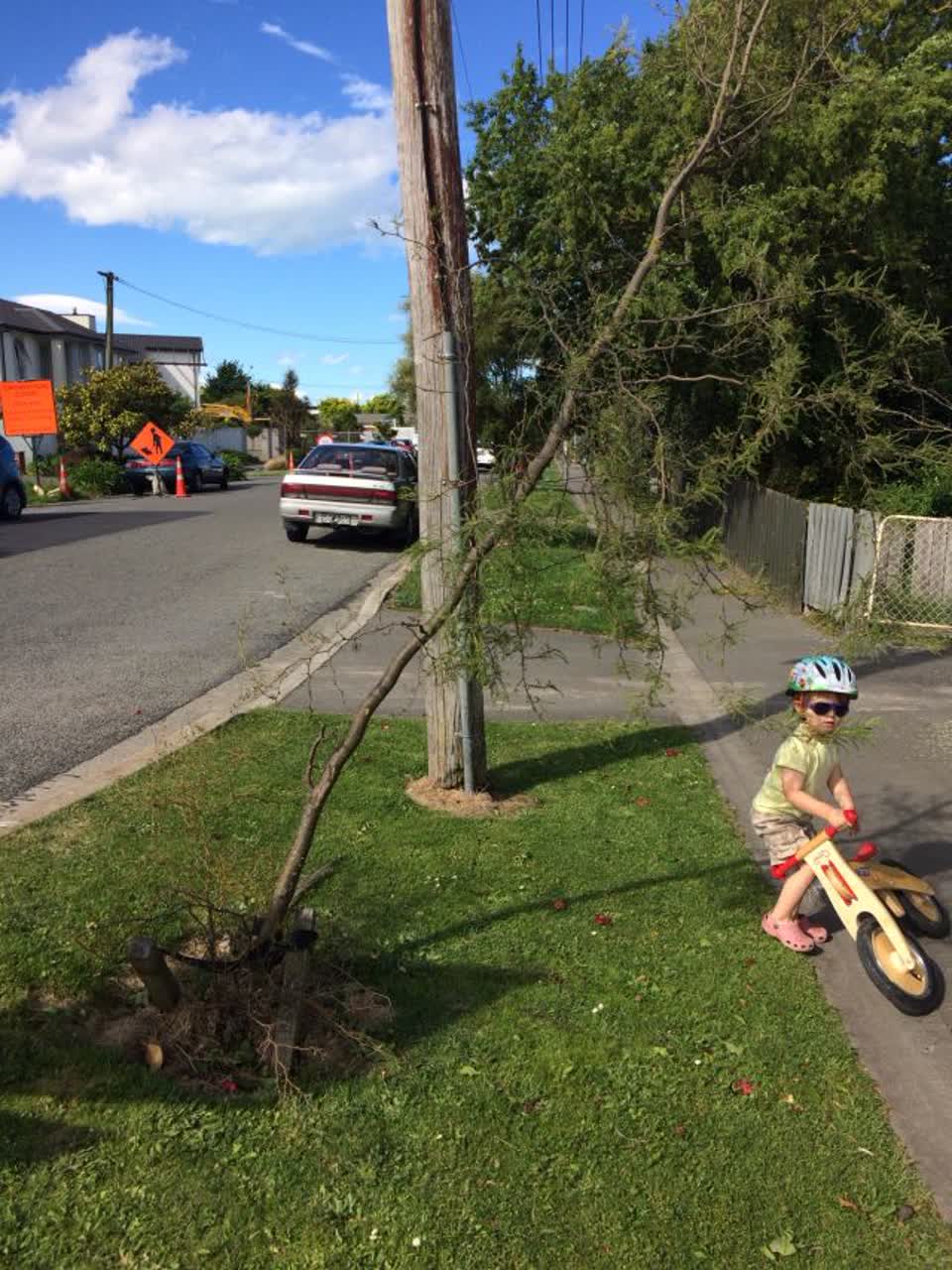 The photograph attached to this roading/streets report