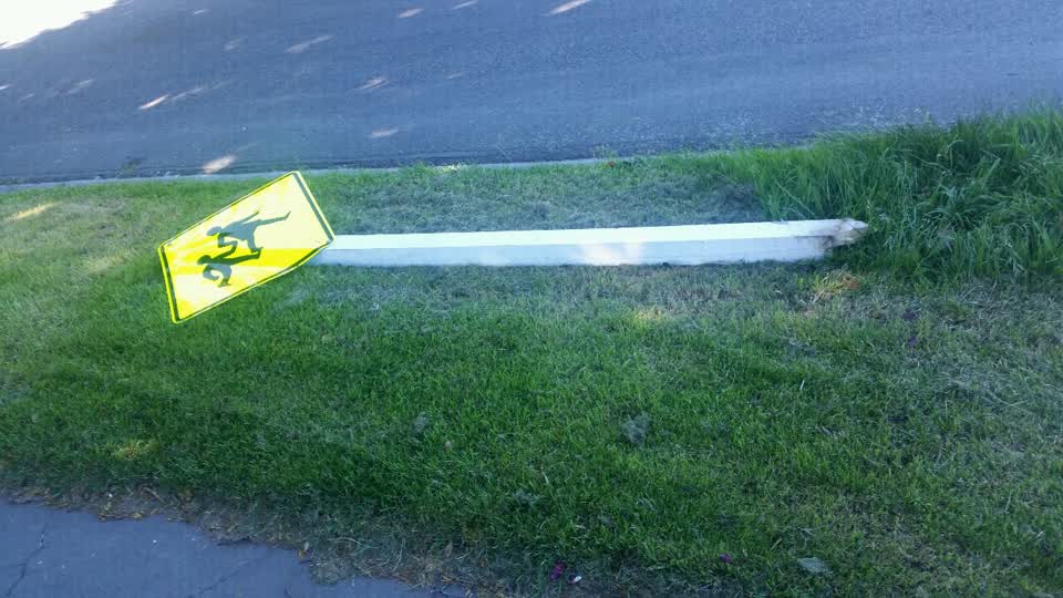 The photograph attached to this roading/streets report