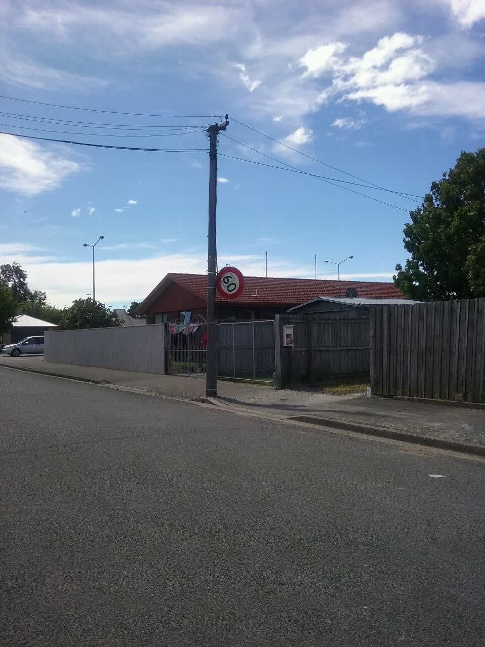 The photograph attached to this roading/streets report