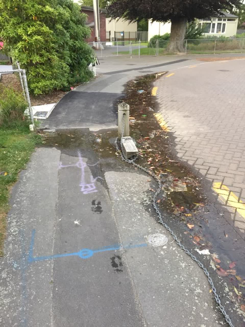 The photograph attached to this water supply report