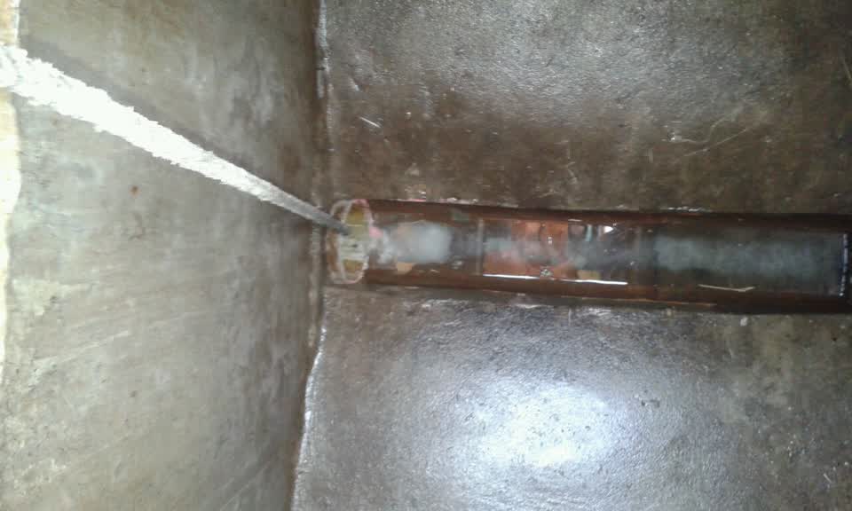 The photograph attached to this wastewater/stormwater report