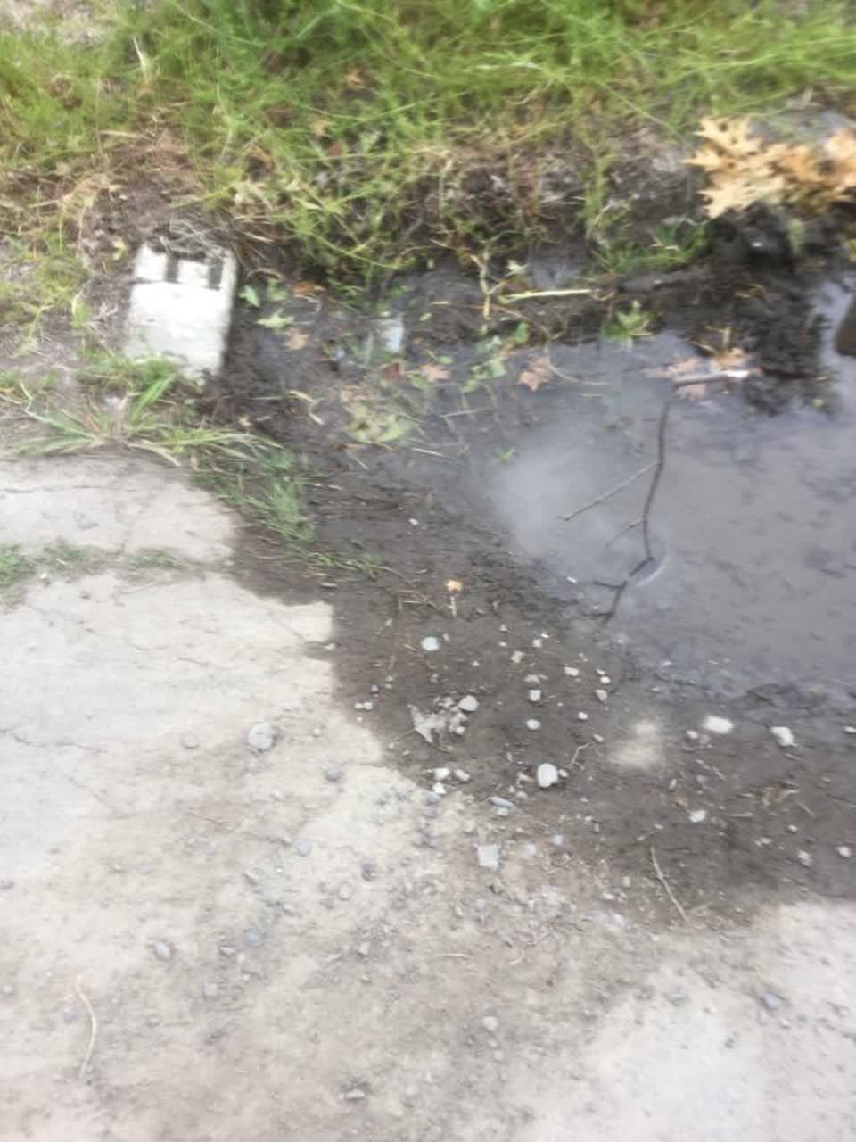 The photograph attached to this water supply report