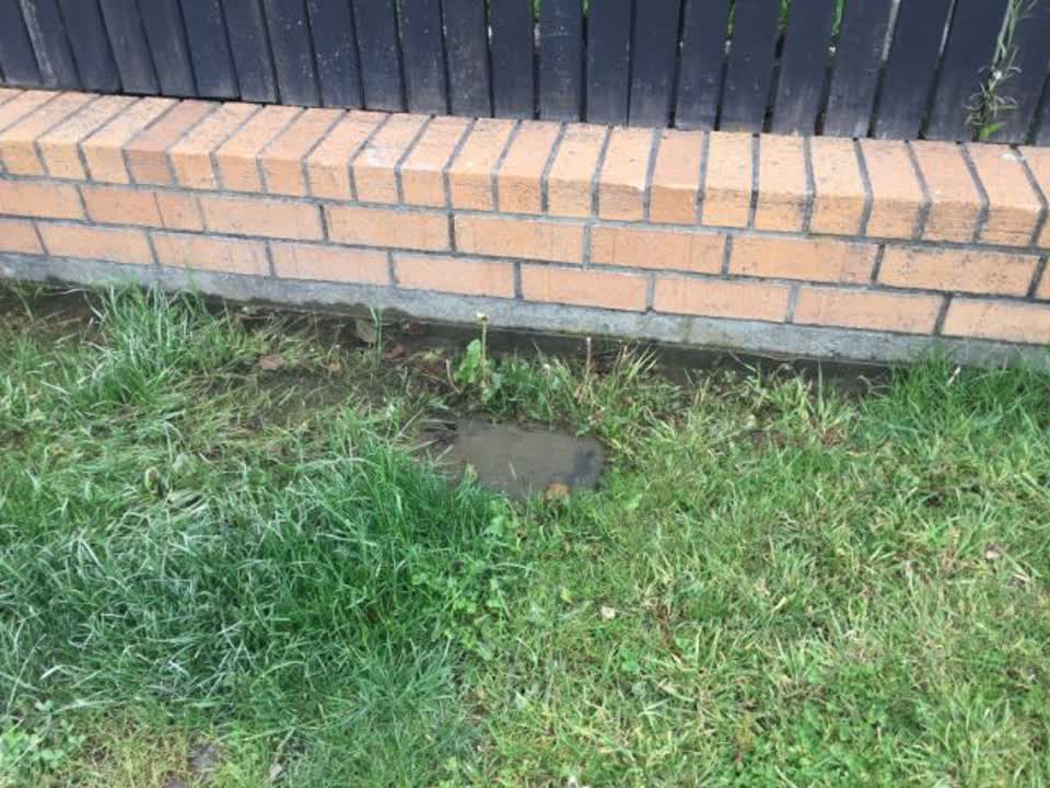 The photograph attached to this wastewater/stormwater report