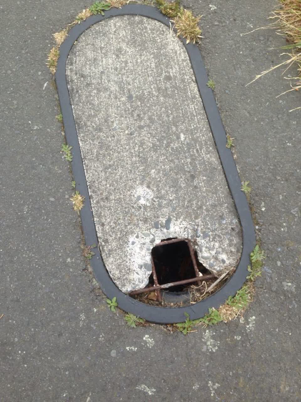 The photograph attached to this roading/streets report