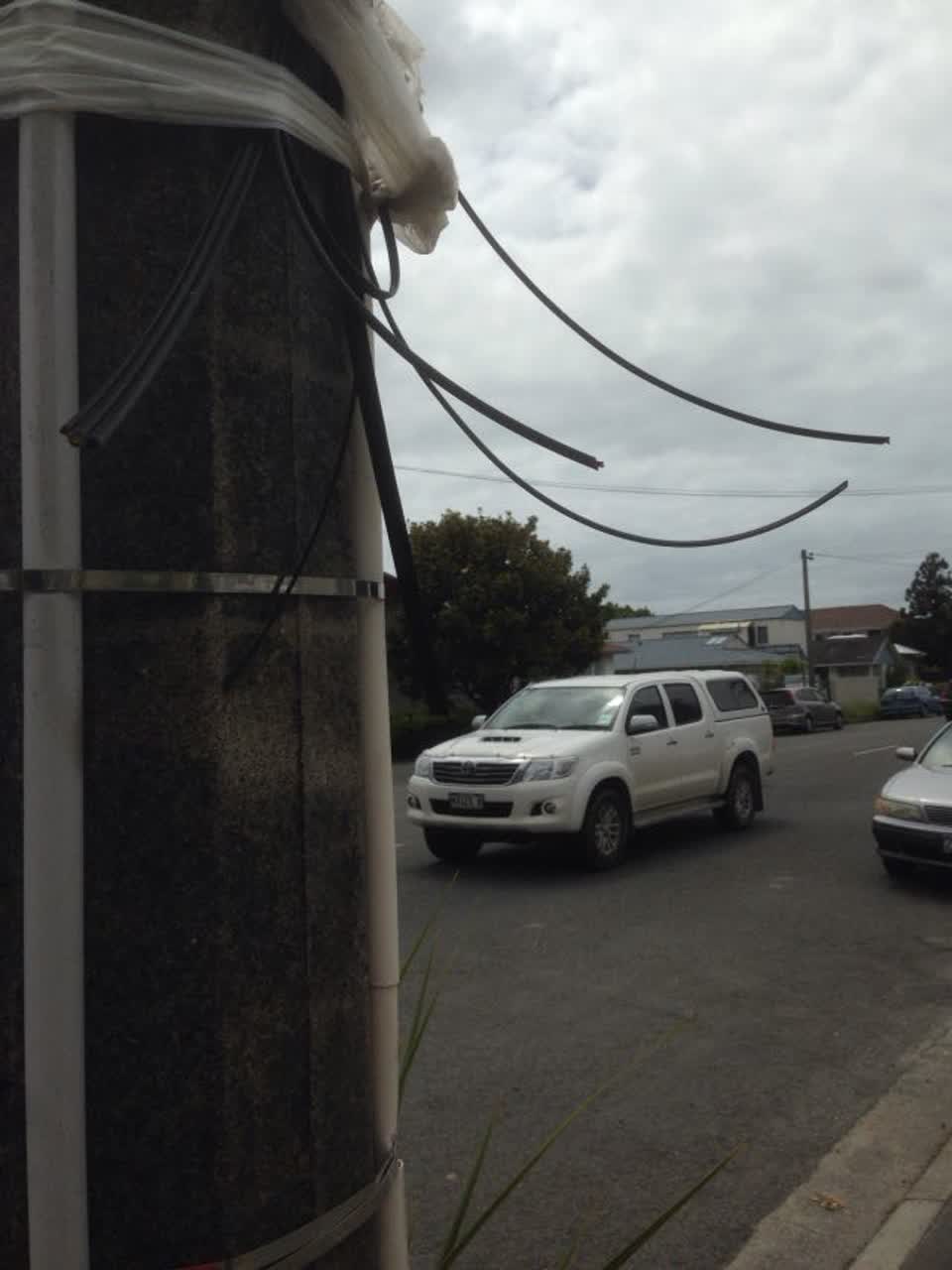The photograph attached to this roading/streets report