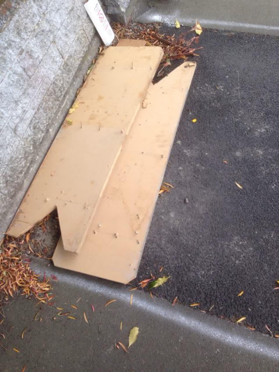 The photograph attached to this rubbish/recycling report