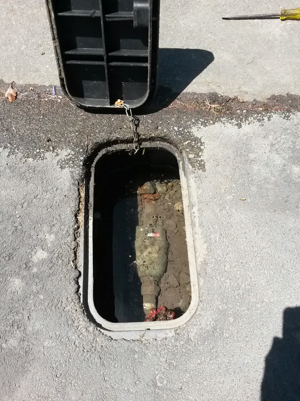 The photograph attached to this water supply report